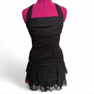 Early 2000 Prom Formal Glitter  Dress